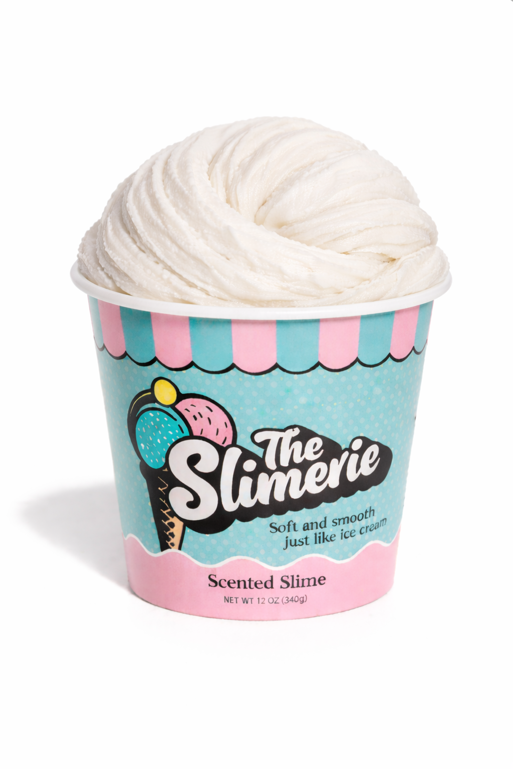 The Slimerie Ice Cream Slime (White)